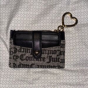 Juicy Couture Black and Gray Clutch with Heart Charm